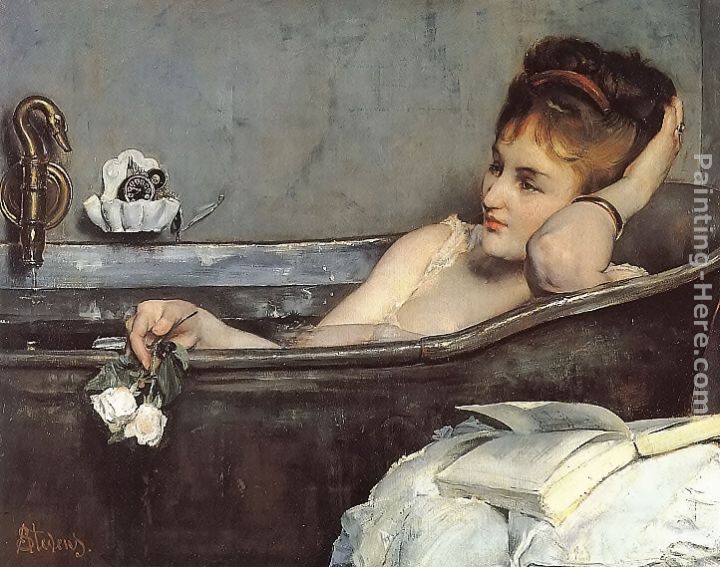The Bath painting - Alfred Stevens The Bath art painting